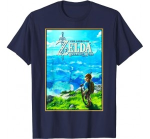 Nintendo Legend Of Zelda Link Scenery Poster T-Shirt